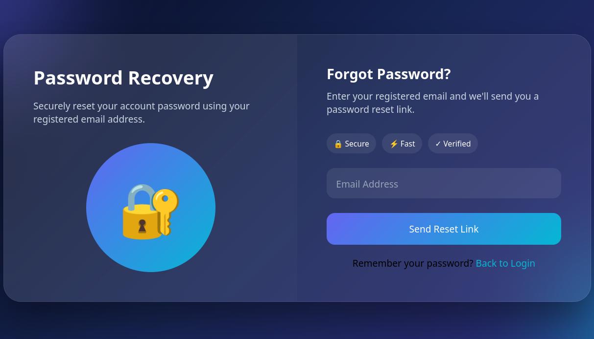 Forgot Password Page