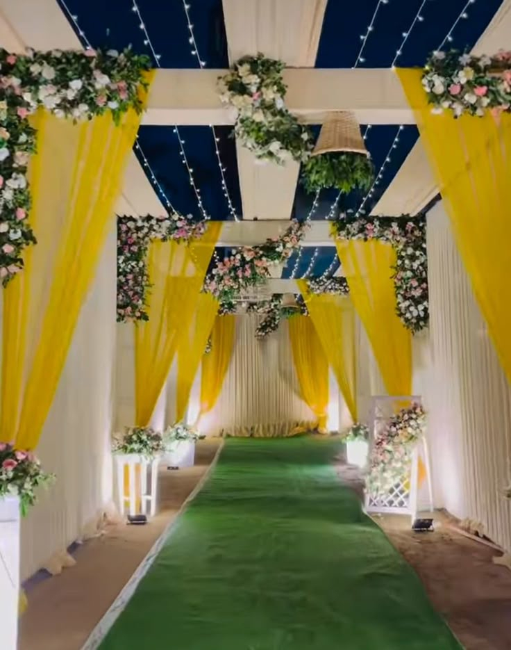 Wedding tent decoration